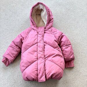Gap pink puffer winter coat